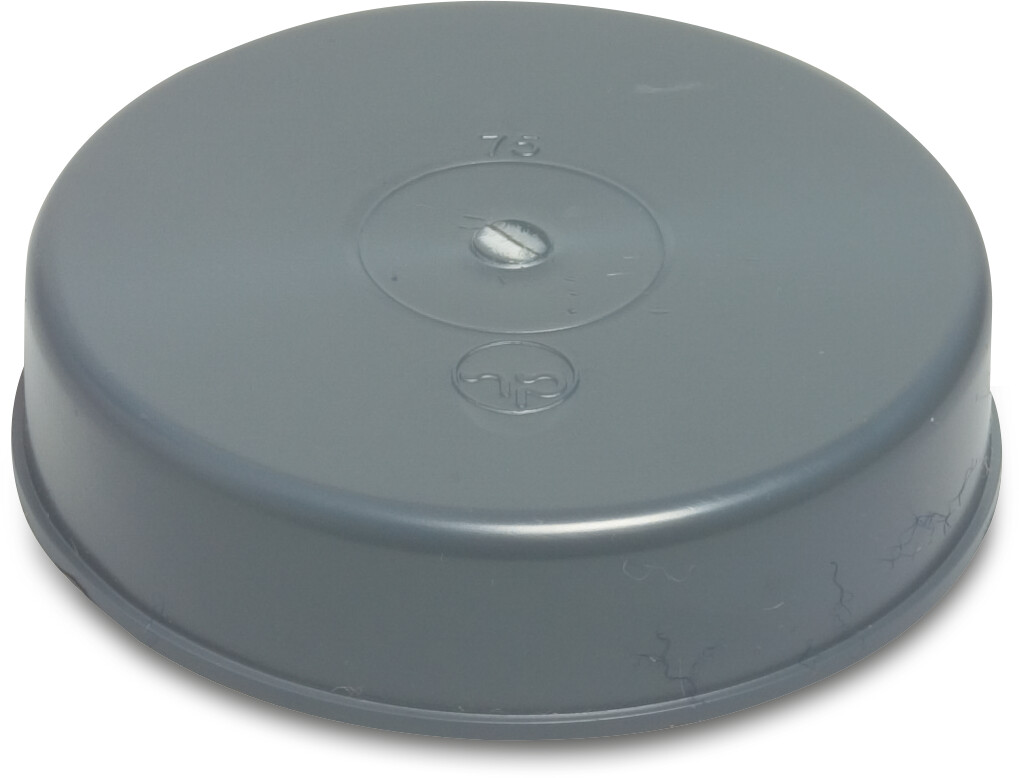 Eindkap PVC-U 32 mm lijmmof grijs KOMO